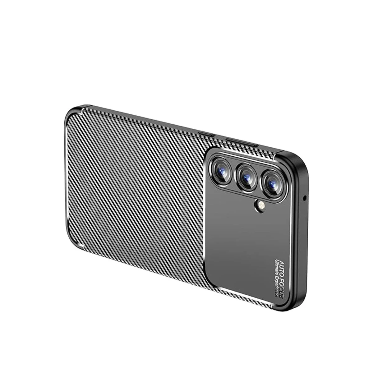 Samsung Galaxy A15 4G Kılıf Auto Focus Karbon Kapak - Siyah görsel 2