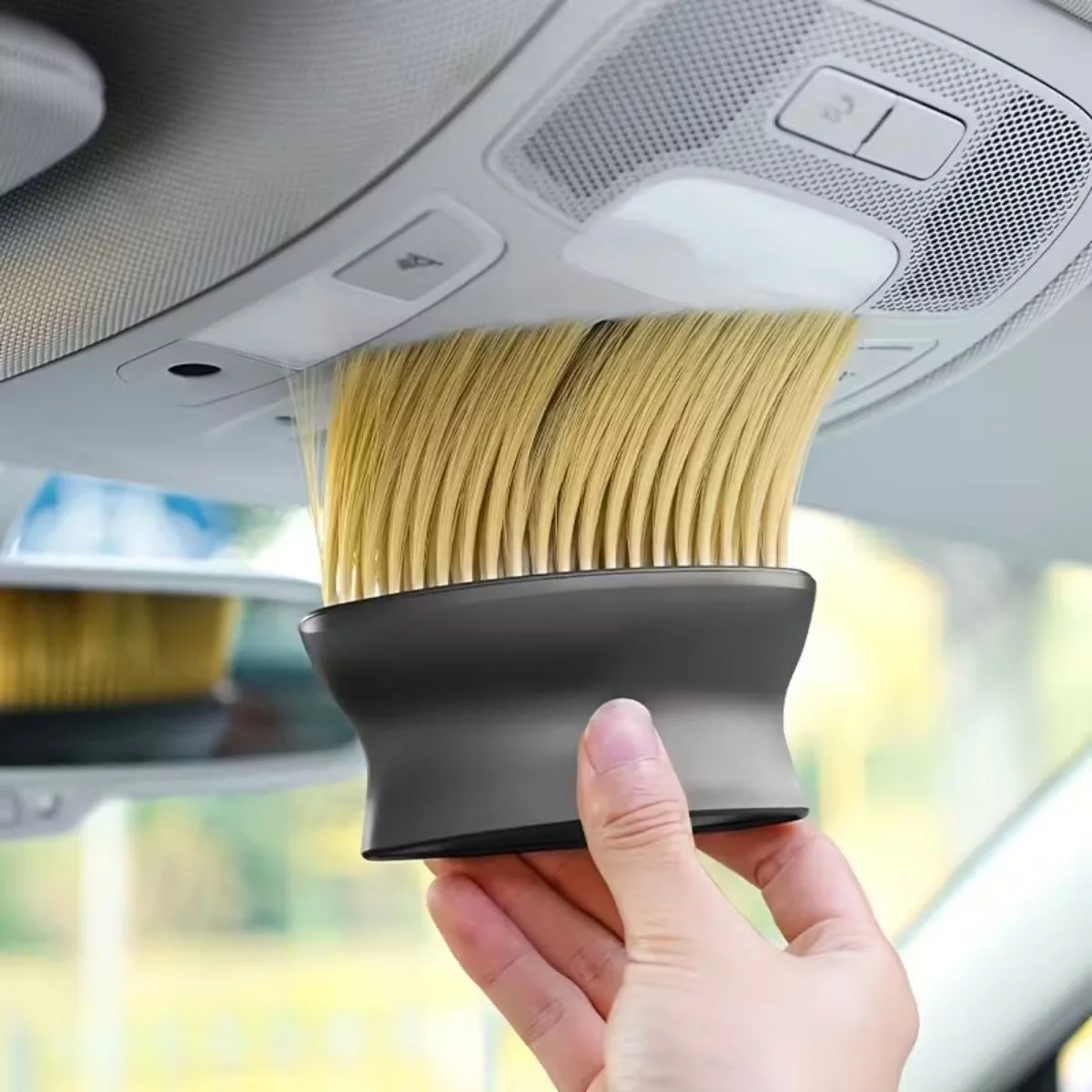 Yumuşak Kıllı ve Ergonomik Saplı Araç İçi Detaylı Toz Temizleme Fırçası görsel 4