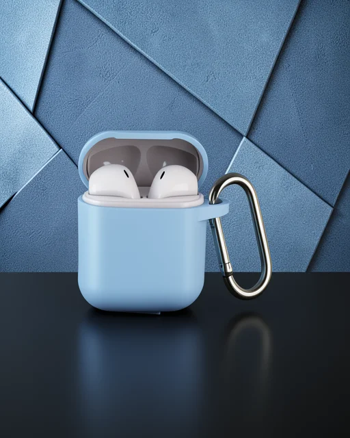 Apple Airpods 2 (2.nesil) Hang Kılıf - Mavi