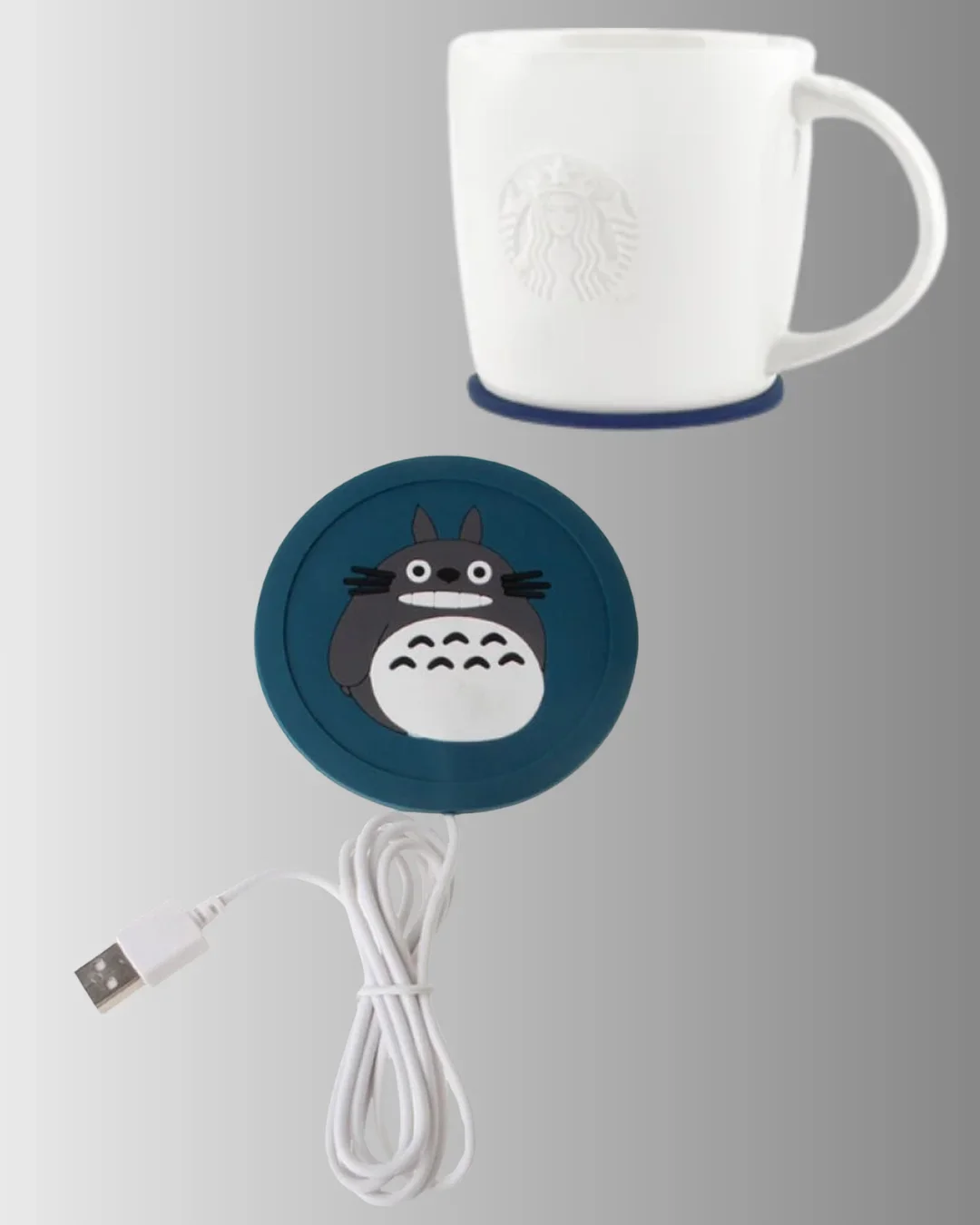 USB Güçlü Isıtıcı Bardak Matı 45–60° Sıcaklık Koruma Silikon Yapı görsel 2