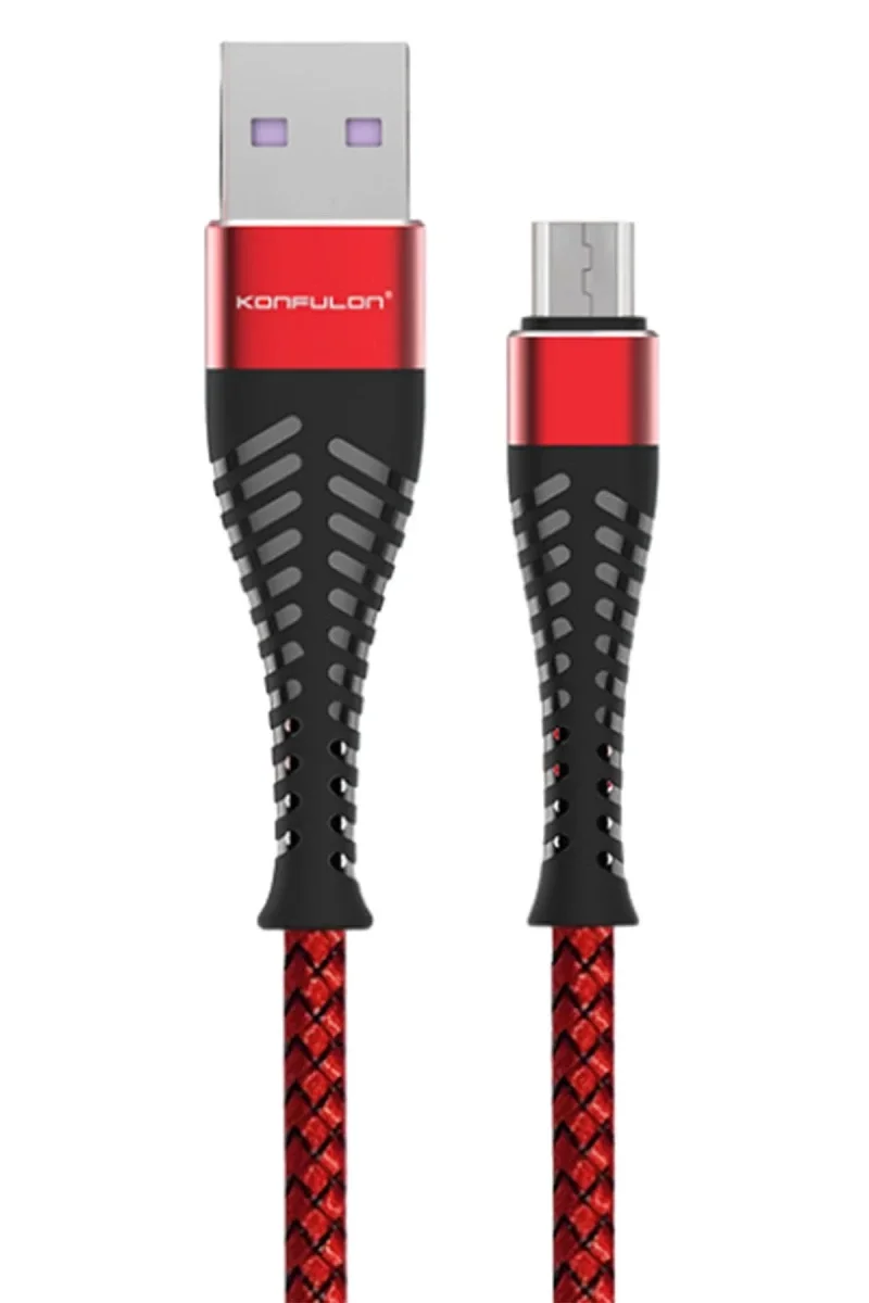 Konfulon S61 cro USB Kablo 1.2M 2.1A - Kırmızı