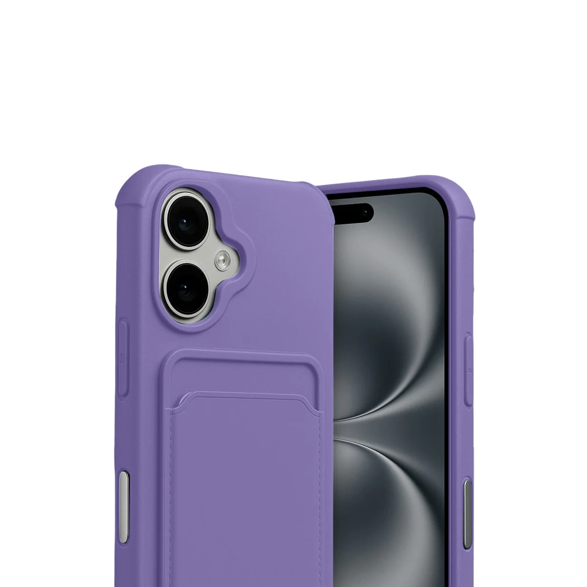 Apple İphone 17 Kelvin Kartvizitli Silikon - Lila görsel 2