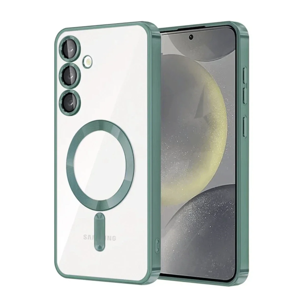 Samsung Galaxy A17 5G Kross Magneticsafe Kapak - Koyu Yeşil