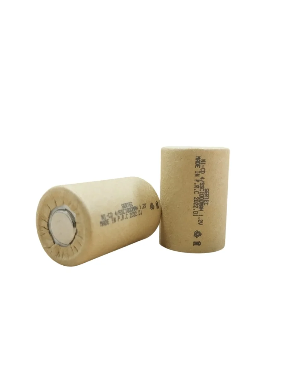 Sertec 1.2v Ni-cd 4/5 Sc 1000 Mah Kağıt Şarjlı Pil 3c (başsız/flat Head)