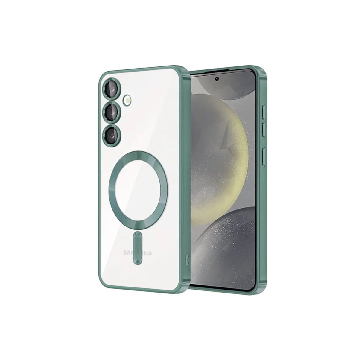 Samsung Galaxy S23 Plus Kılıf Kross Magneticsafe Kapak - Koyu Yeşil