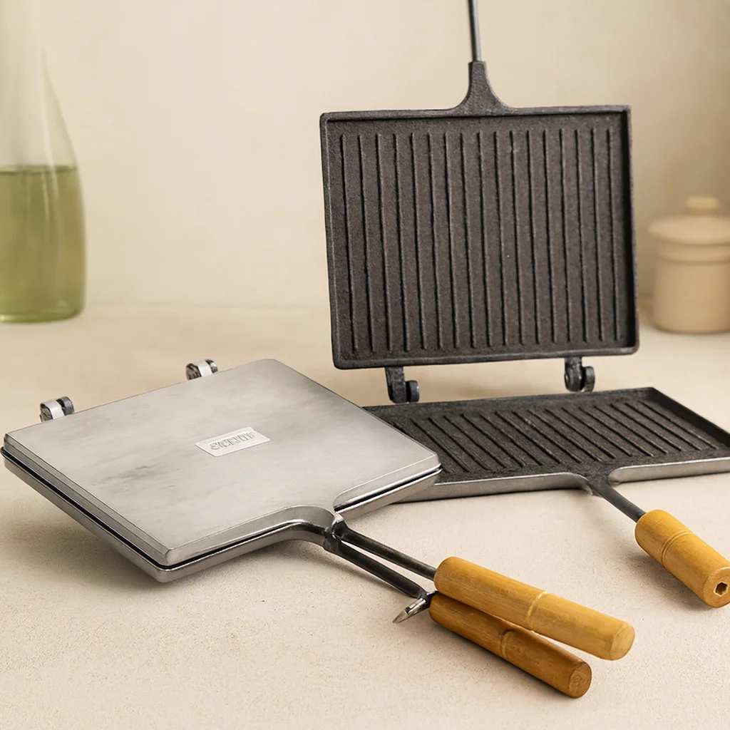 Teflon Kaplamalı El Tost Makinesi görsel 2
