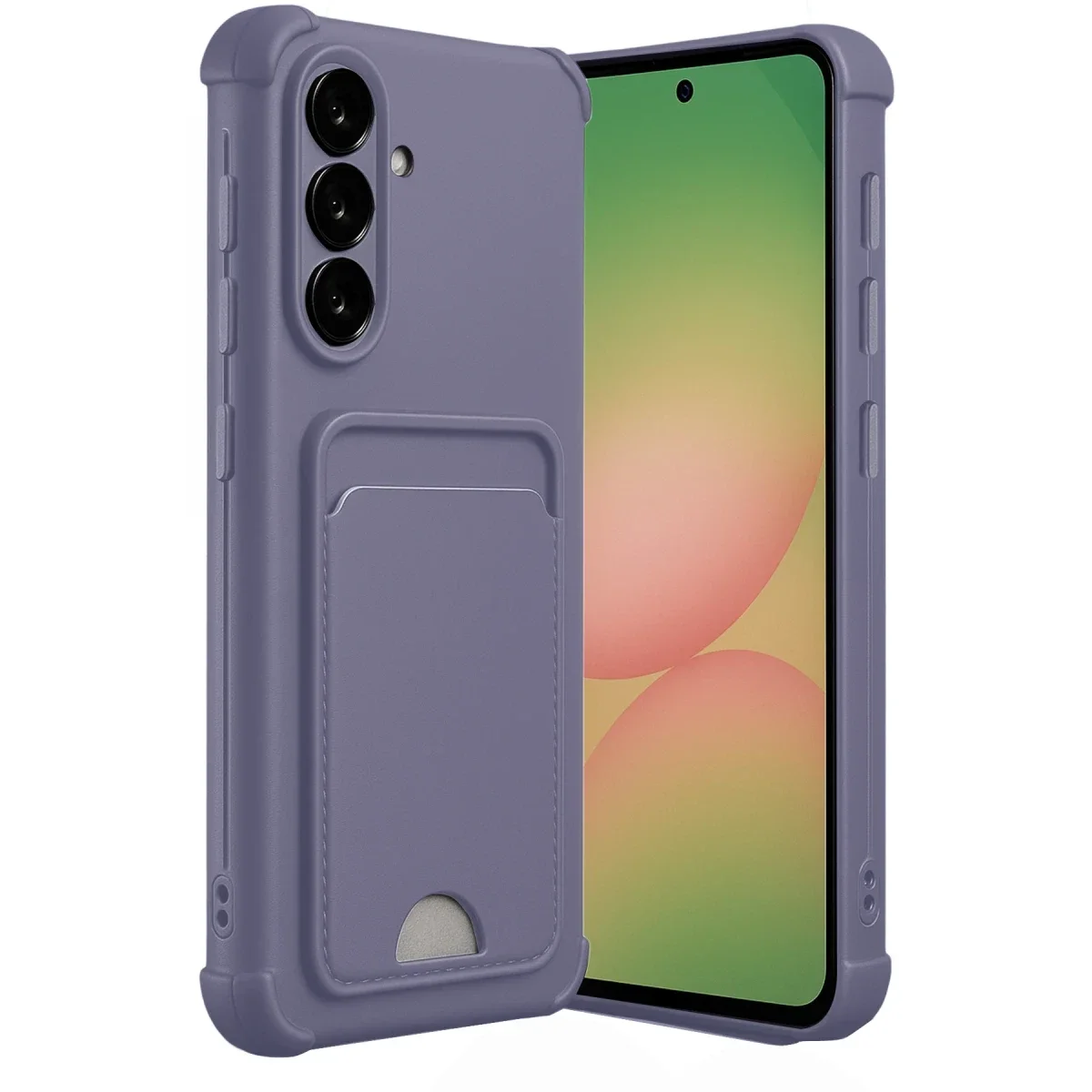Samsung Galaxy A36 Kılıf Kelvin Kartvizitli Silikon - Lila