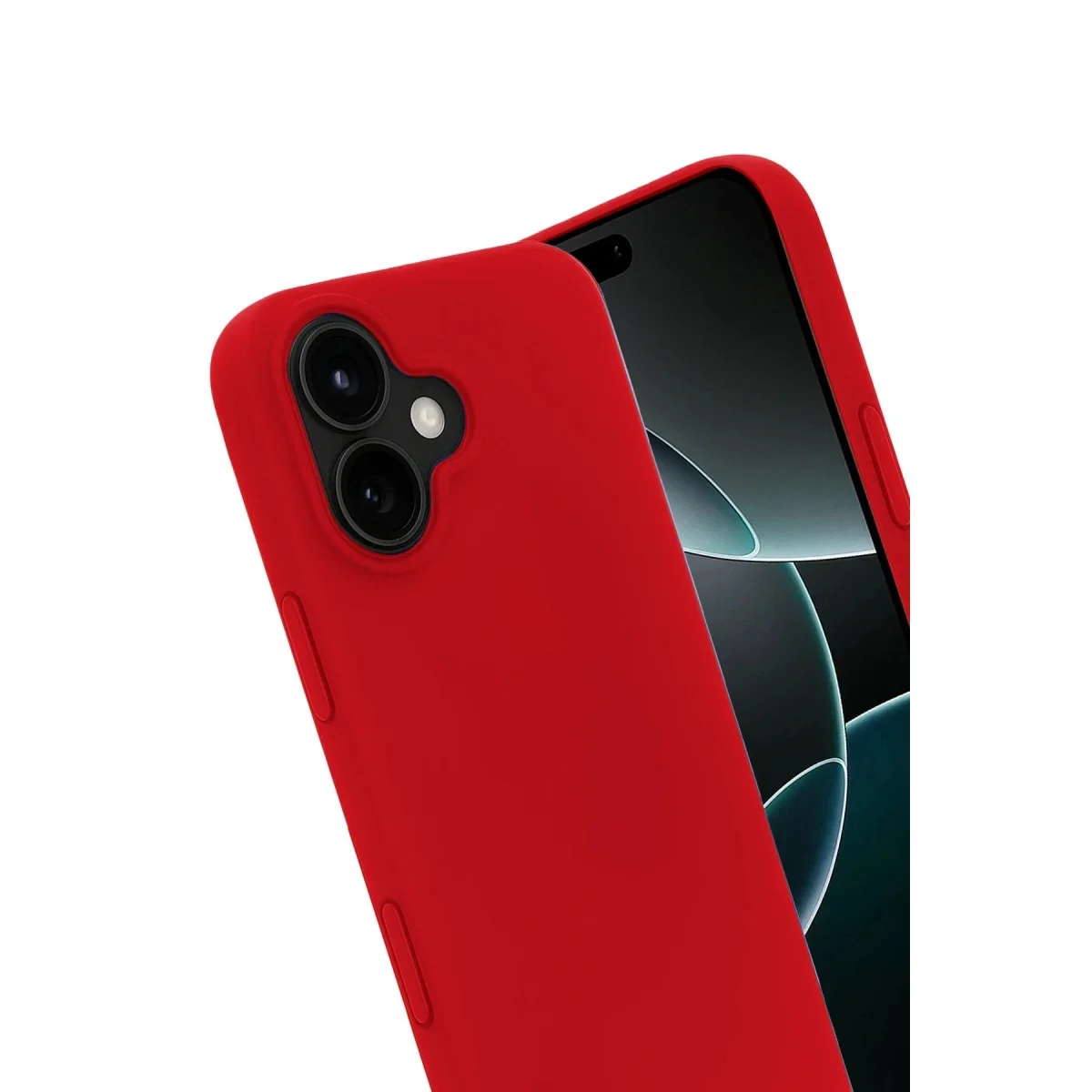 Apple İphone 17 Nano İçi Kadife Silikon - Kırmızı görsel 3