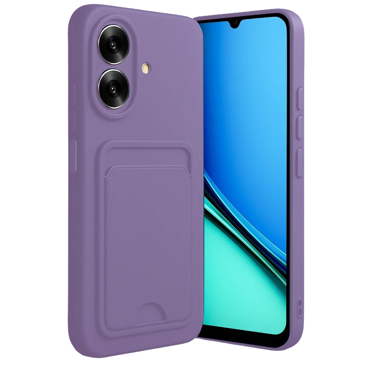 Realme Note 60 Kelvin Kartvizitli Silikon - Lila