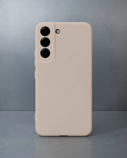 Samsung Galaxy S23 Plus Kılıf Nano İçi Kadife Silikon - Pudra