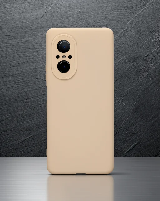 Huawei Nova 9 Se Kılıf Nano İçi Kadife Silikon - Pudra