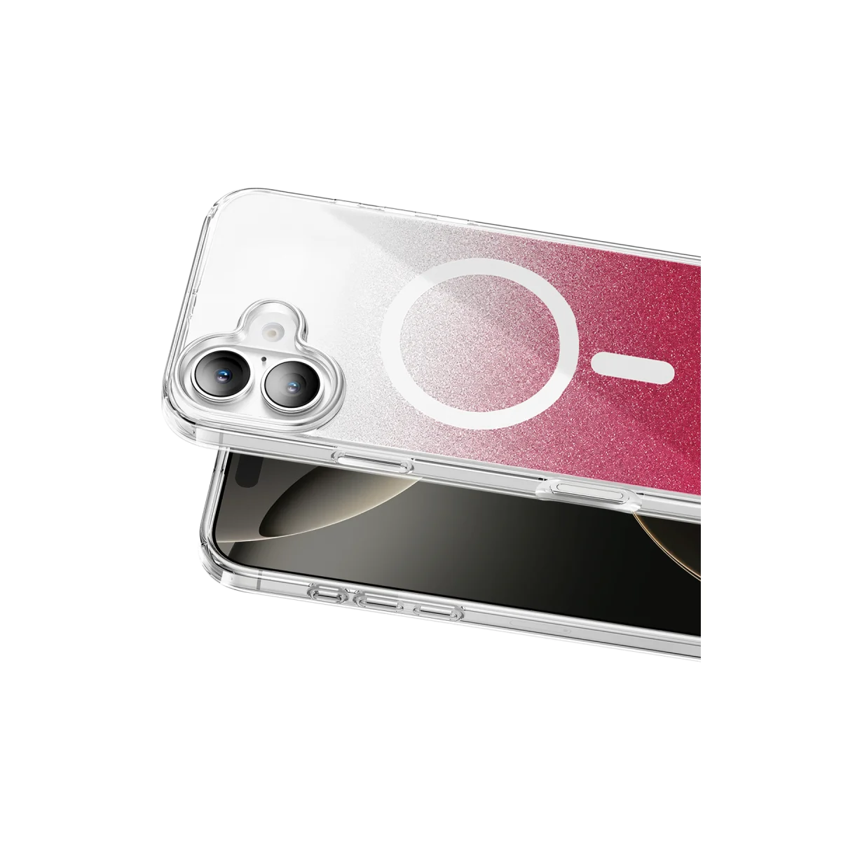 Onegif Apple iPhone 17 Sora Simli Magsafe Kapak - Kırmızı görsel 2
