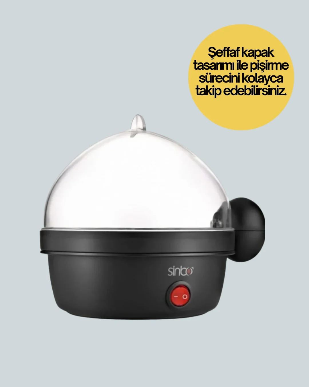 Elektrikli Yumurta Pişirme Makinesi 7 Yumurta Kapasiteli görsel 4