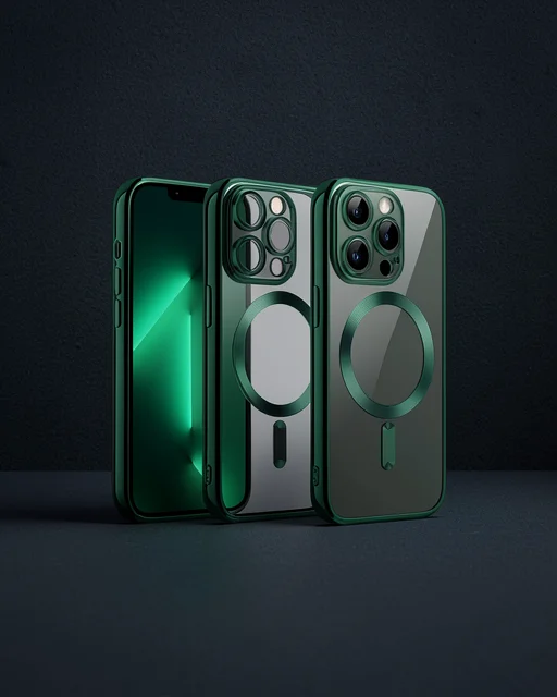 Apple İphone 12 Pro Kılıf Kross Magneticsafe Kapak - Koyu Yeşil