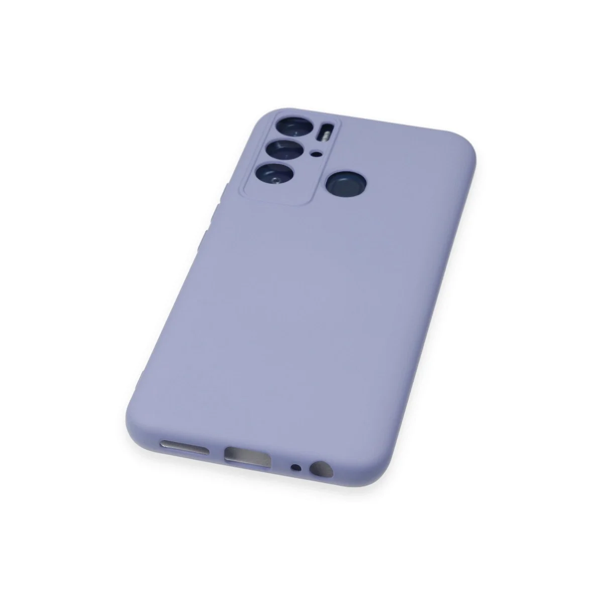 Tecno Pova Neo Kılıf Nano İçi Kadife Silikon - Lila görsel 5