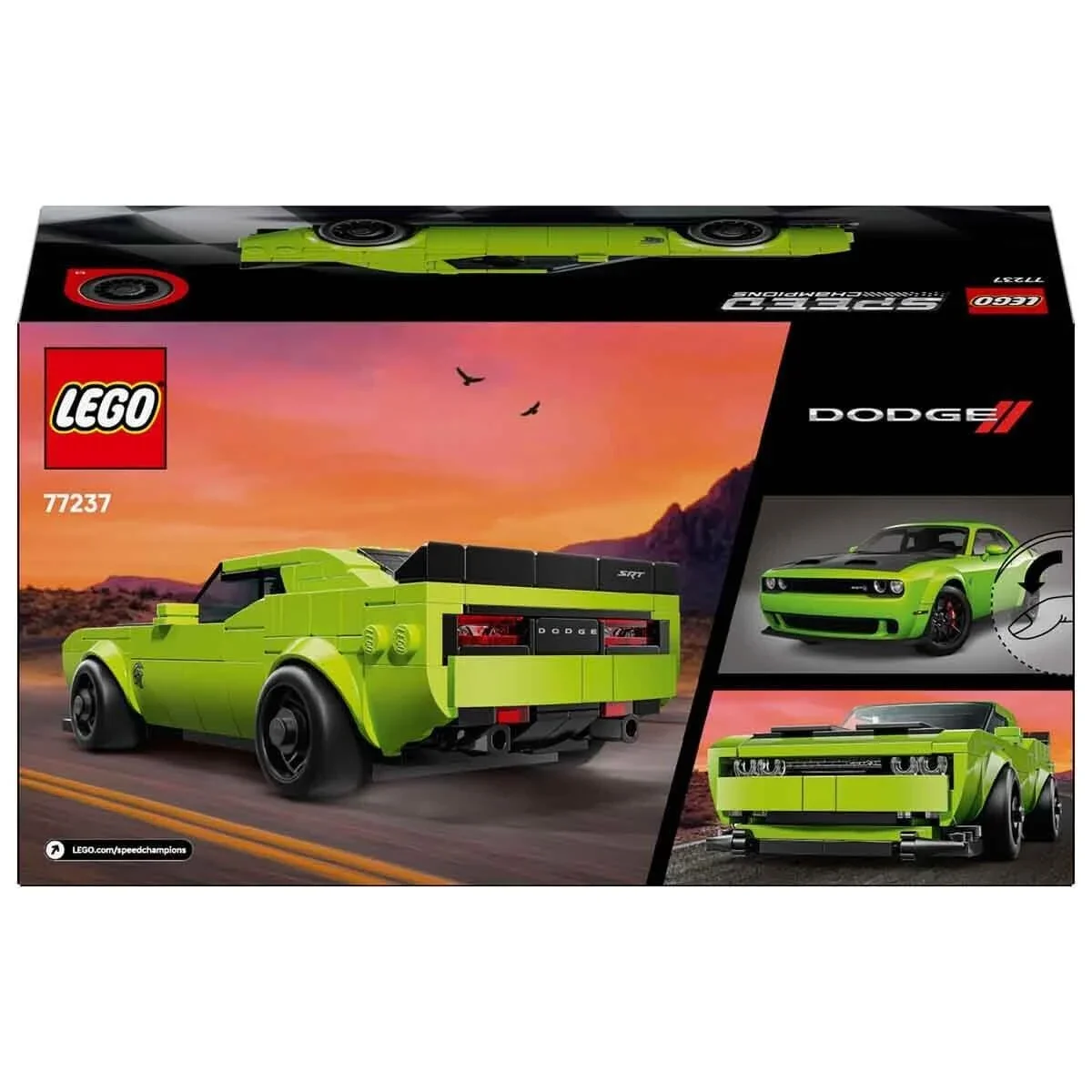 77237 Lego Speed Champ. Dodge Challenger SRT 390 parça +9 yaş görsel 7