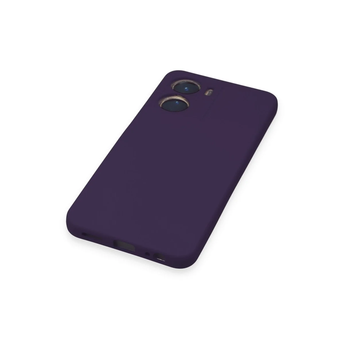 Vivo Y16 Kılıf Nano İçi Kadife Silikon - Mor görsel 5