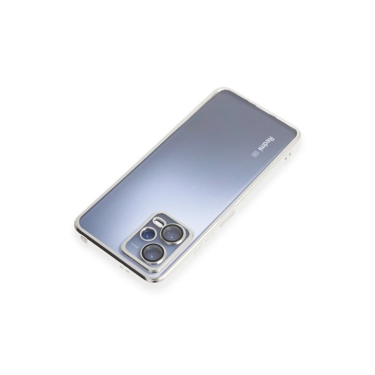 Xiaomi Redmi Note 12 5g Kılıf Razer Lensli Silikon - Gümüş görsel 5