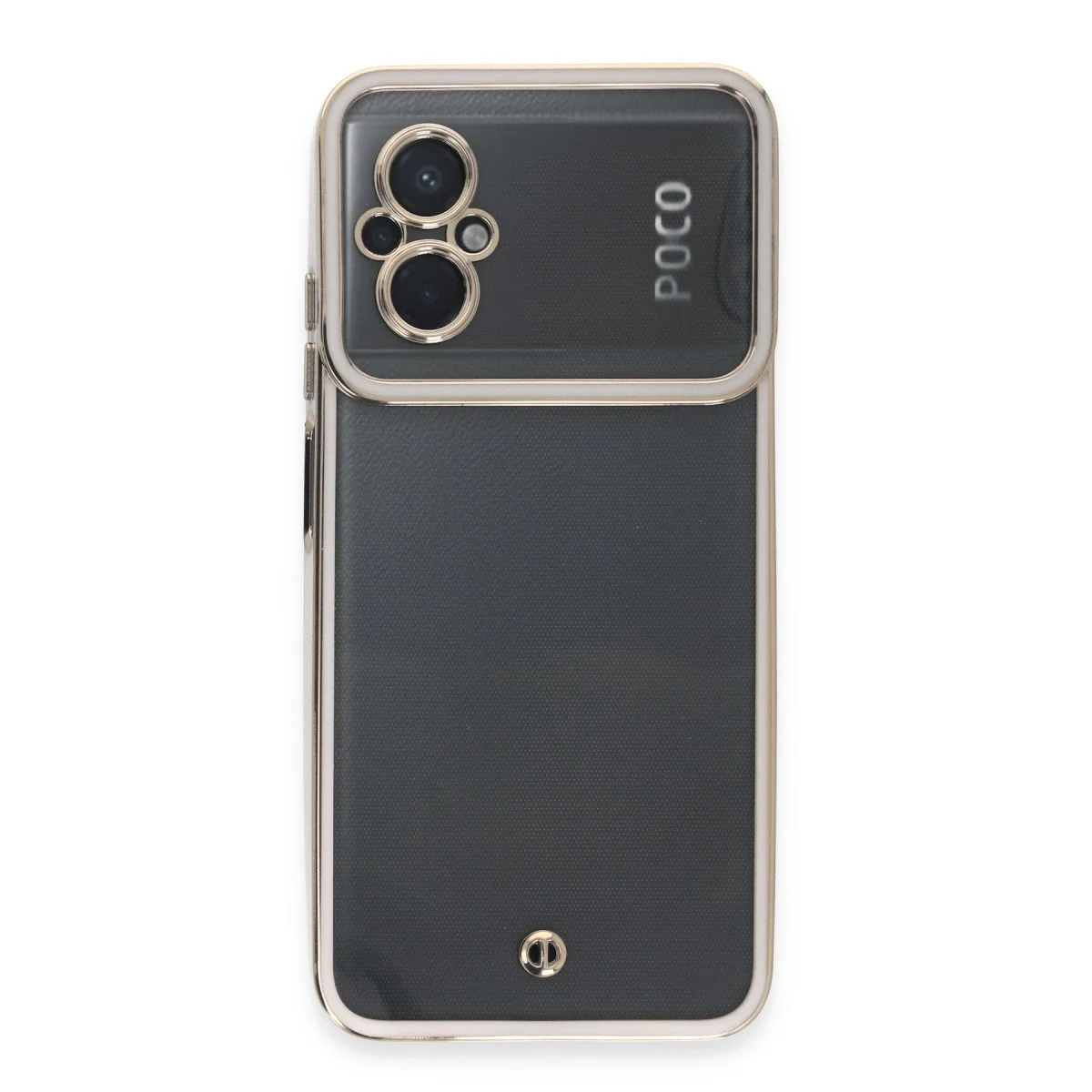 Xiaomi Poco M5 Kılıf Liva Lens Silikon - Beyaz görsel 2