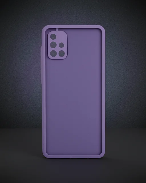 Samsung Galaxy A71 Kılıf Montreal Silikon Kapak - Mor
