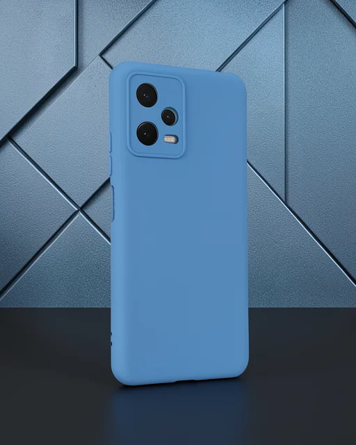 Xiaomi Redmi Note 12 5g Kılıf Nano İçi Kadife Silikon - Mavi