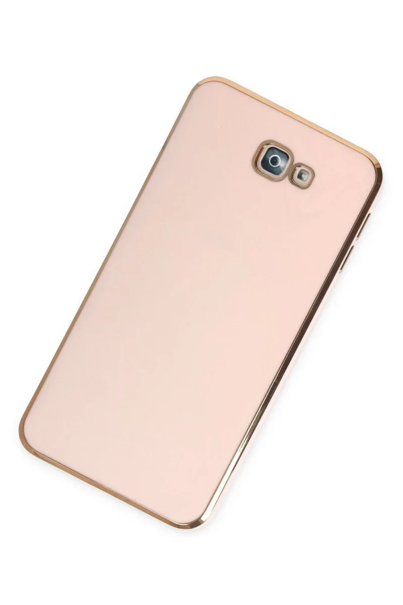 Samsung Galaxy J7 Prime Kılıf Volet Silikon - Pembe görsel 3