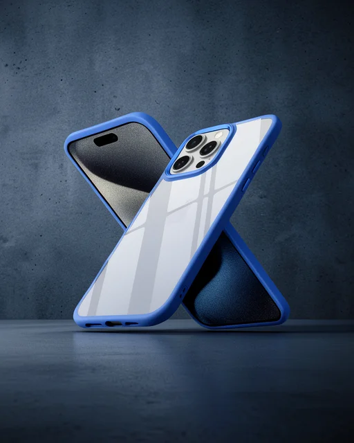 Apple İphone 15 Pro Kılıf Power Silikon - Mavi