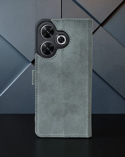 Xiaomi Redmi 13 4g Kılıf Trend S Plus Kapaklı Kılıf - Yeşil