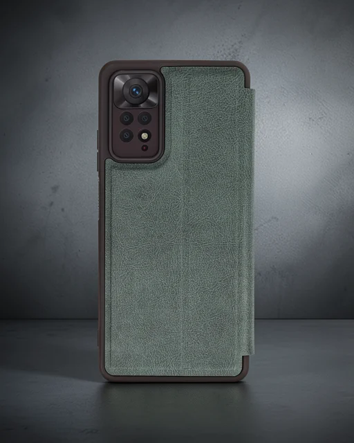 Xiaomi Redmi Note 12 Pro 4g Kılıf Flip Cover - Koyu Yeşil