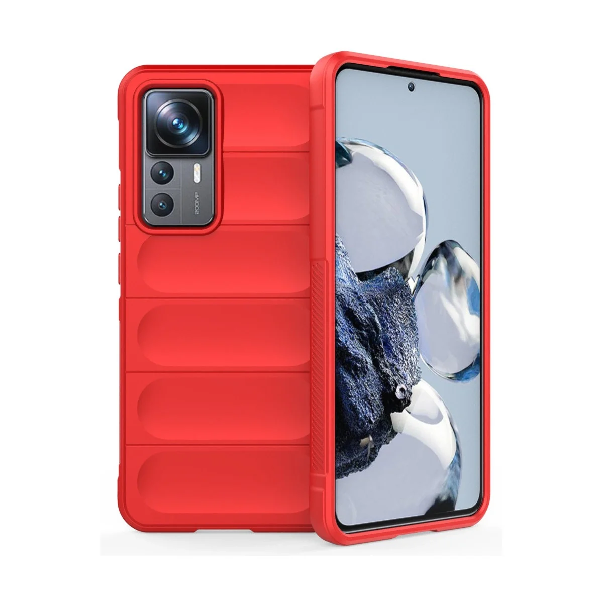 Xiao 12t Pro Kılıf Optimum Silikon - Kırmızı