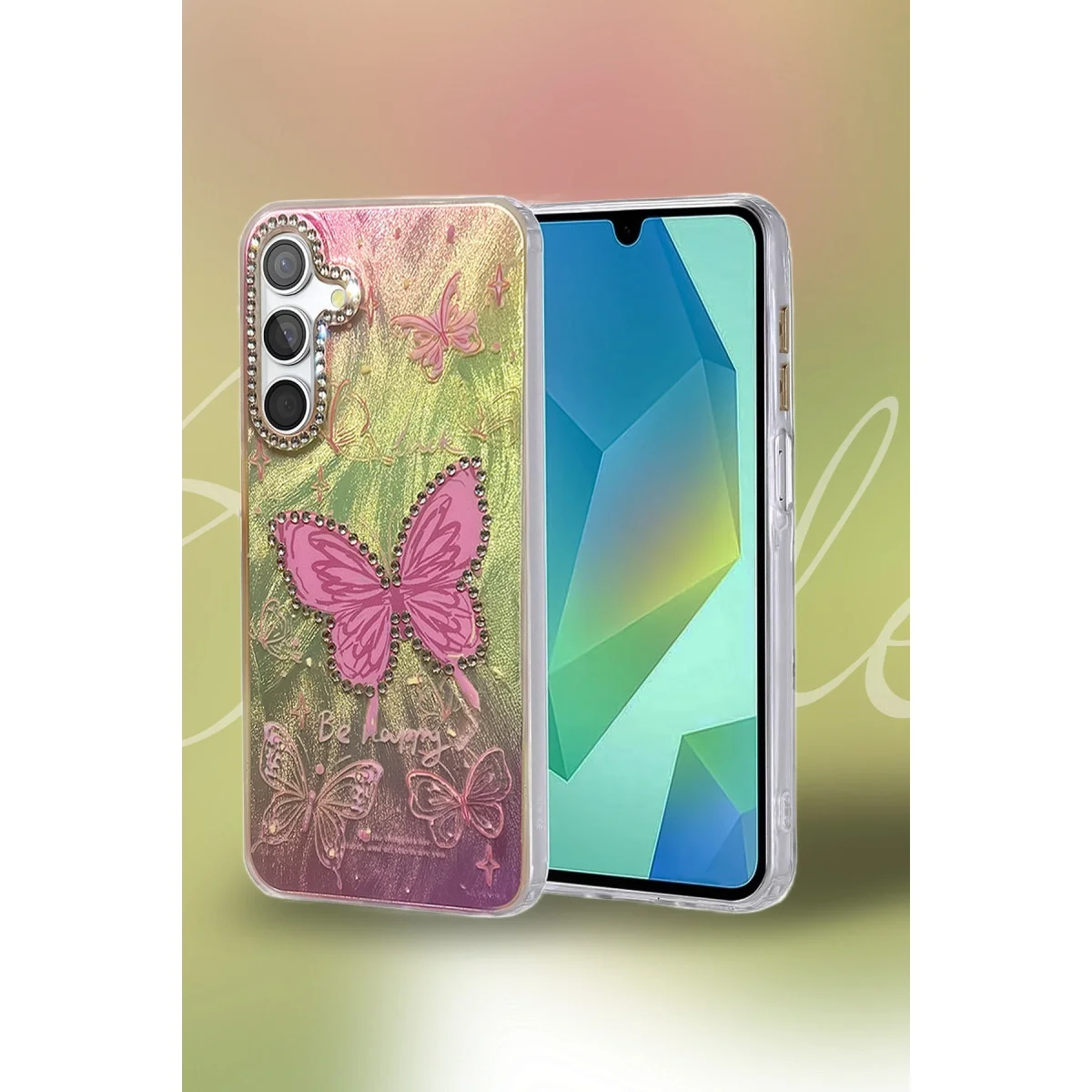 Samsung Galaxy A24 4g Kılıf Blade Aynalı Desenli Kapak - Desen 3 görsel 2