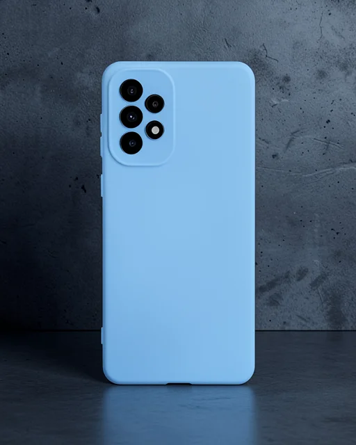 Samsung Galaxy A73 5g Kılıf Nano İçi Kadife Silikon - Mavi