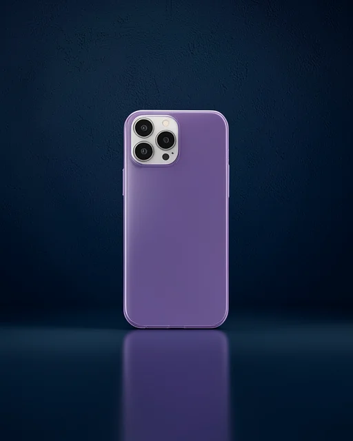 Apple İphone 13 Pro Max Kılıf Pc Sert Şeffaf Kapak - Mor