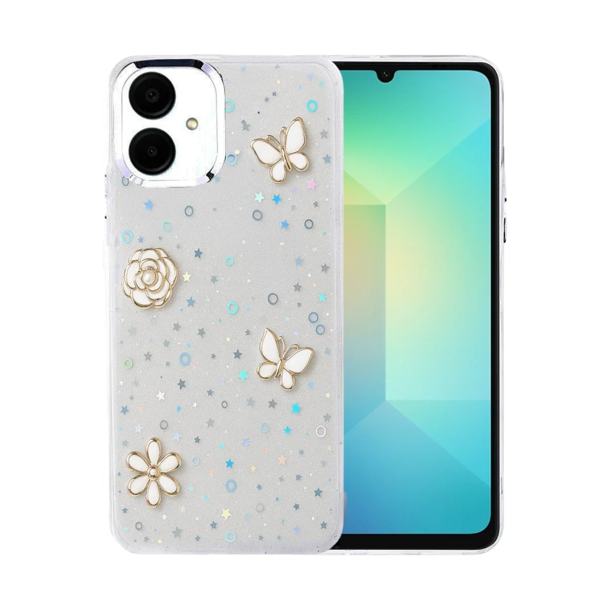 Samsung Galaxy A06 Fiyonk Desenli Kapak - Desen 10