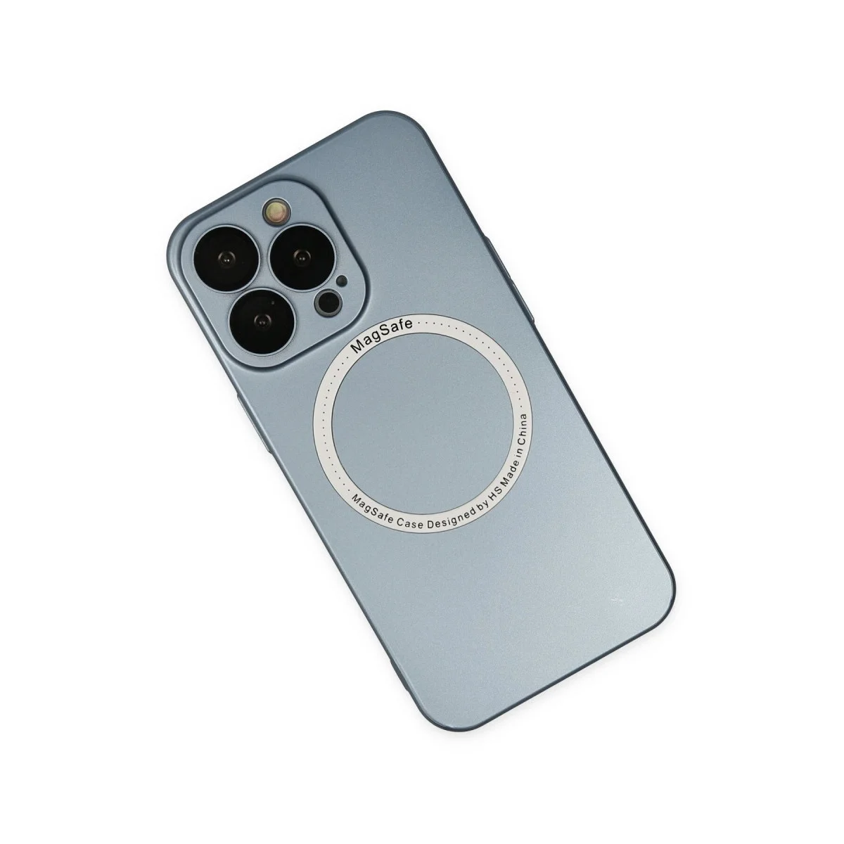 Apple İphone 13 Pro Kılıf Jack Magneticsafe Lens Silikon - Sierra Blue görsel 2