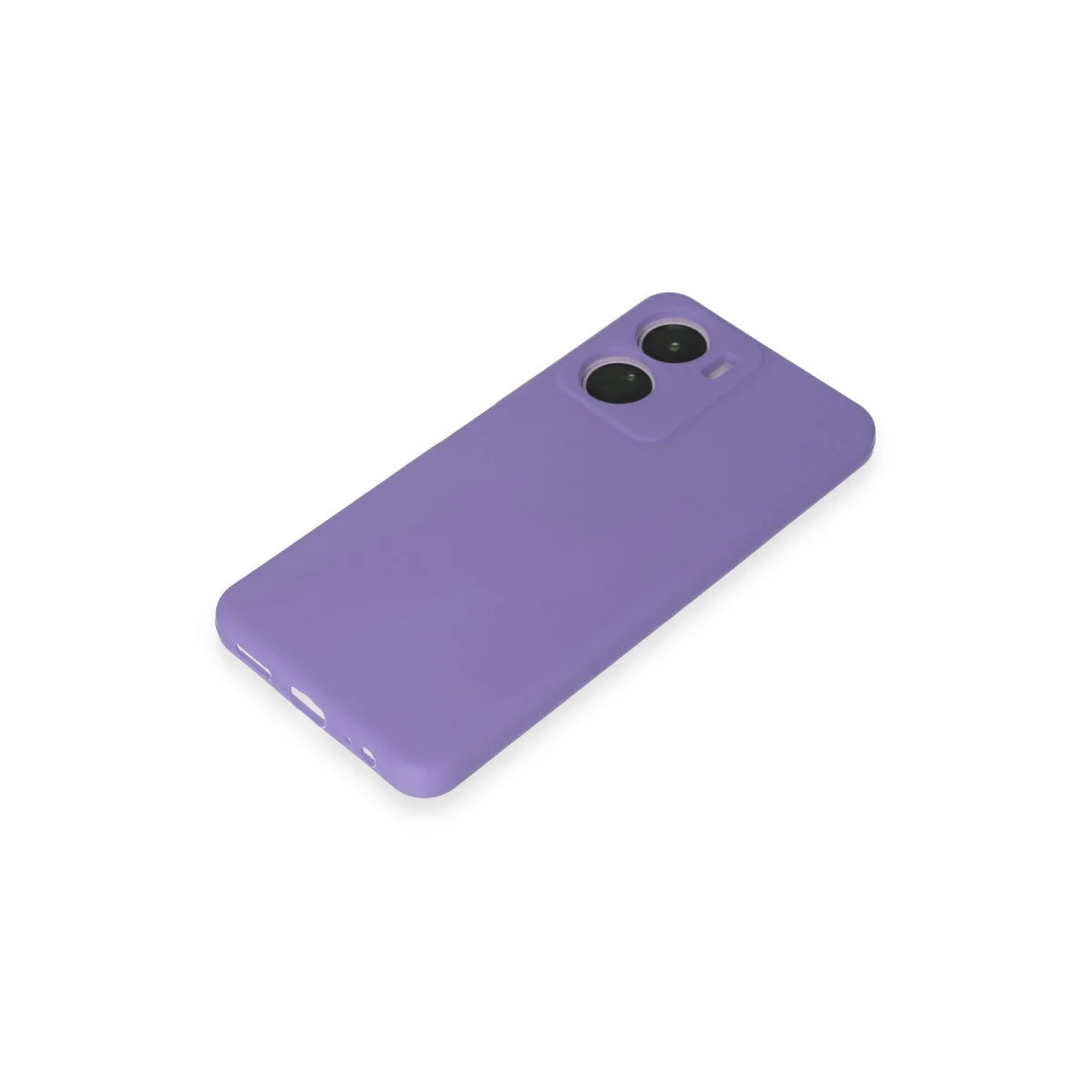 Vivo Y16 Kılıf First Silikon - Lila görsel 4