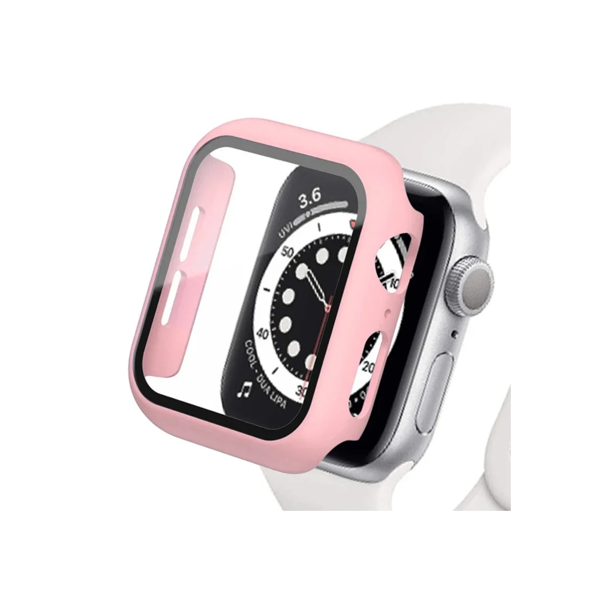 Apple Watch 40mm Camlı Kasa Ekran Koruyucu - Rose Gold