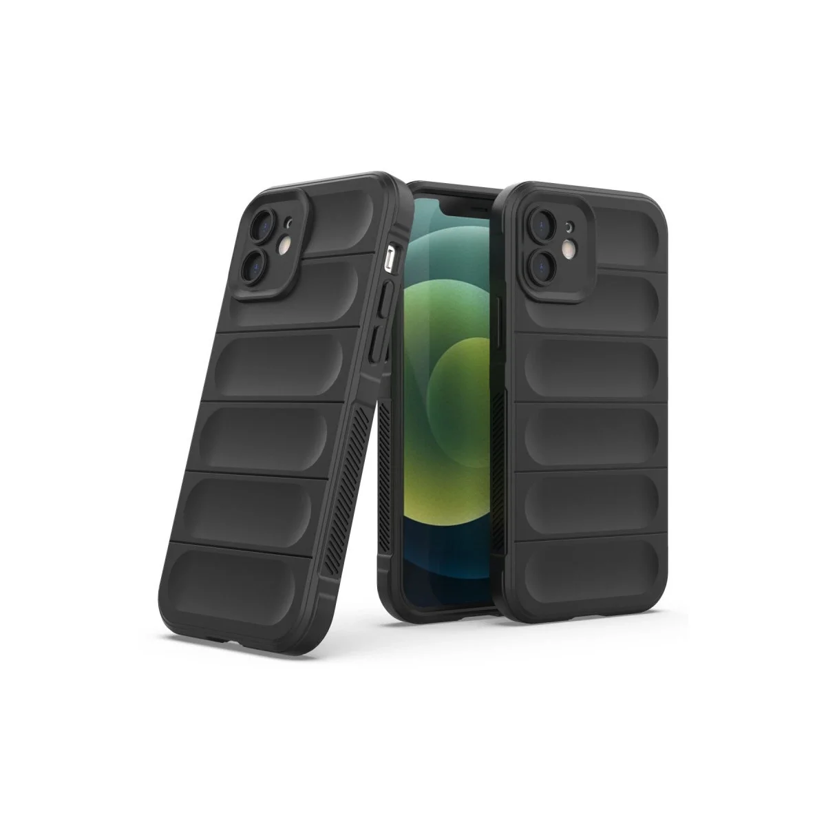 Apple İphone 12 Kılıf Optimum Silikon - Siyah görsel 2