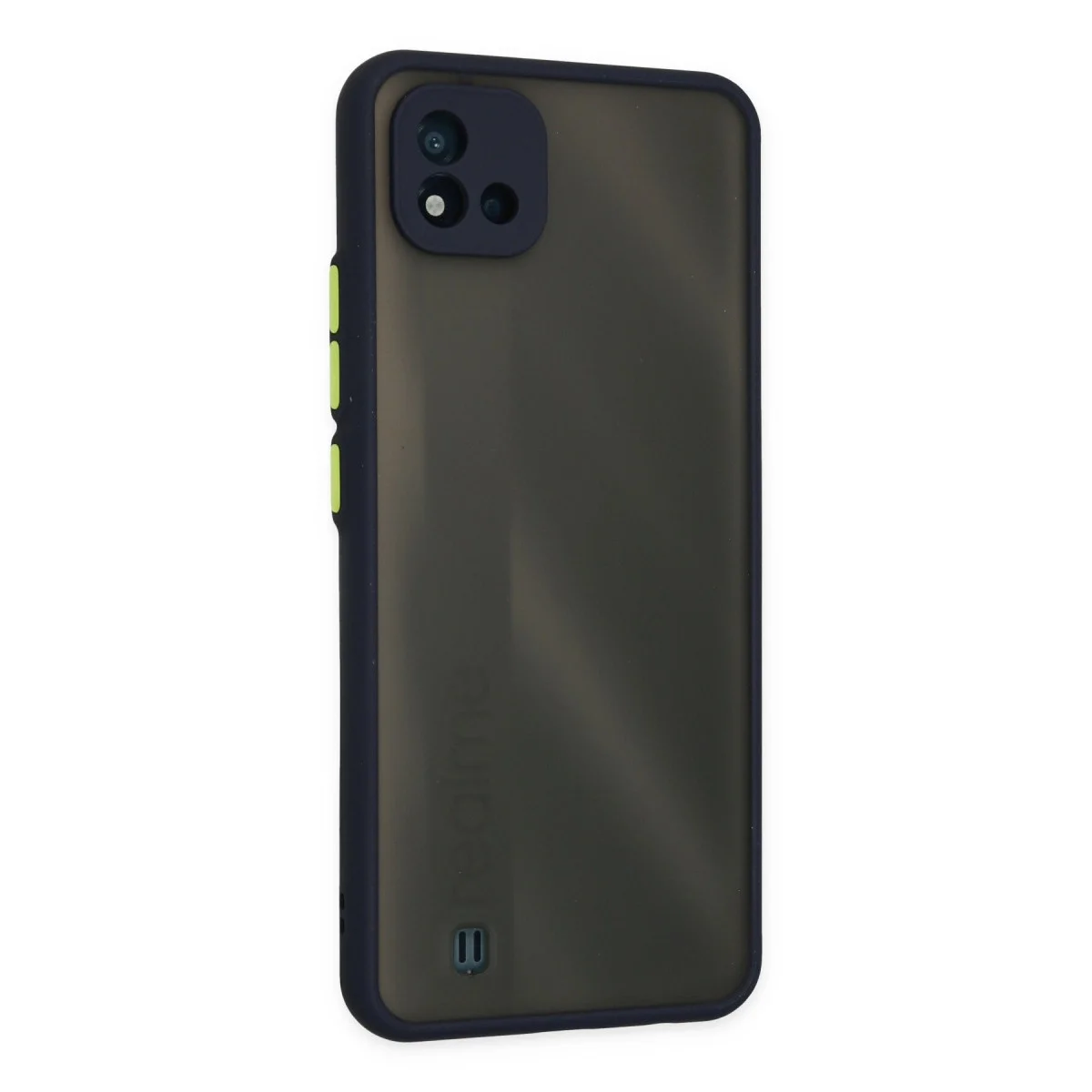 Realme C11 2021 Kılıf Montreal Silikon Kapak - Lacivert görsel 2