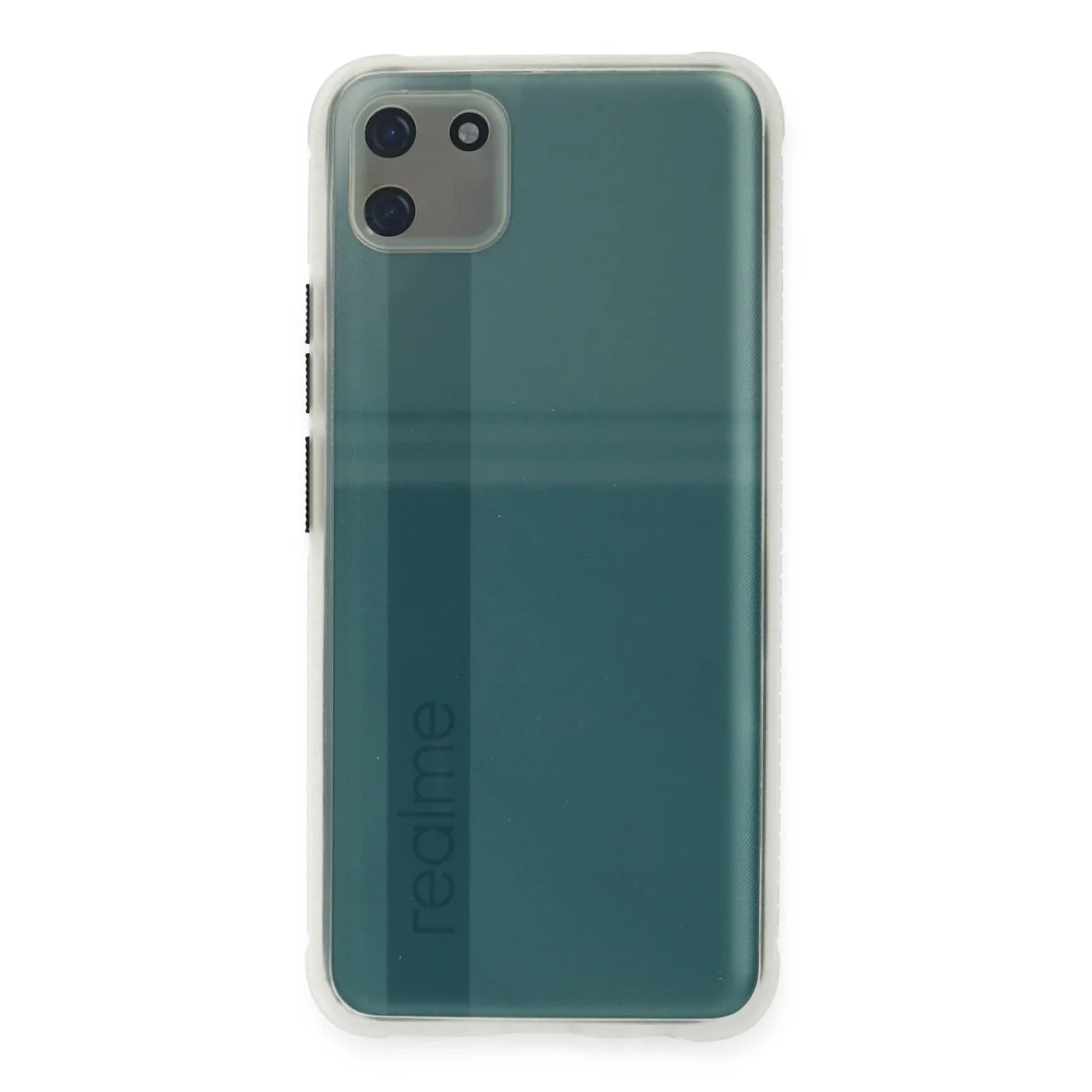 Realme C11 Kılıf Miami Şeffaf Silikon - Şeffaf görsel 2