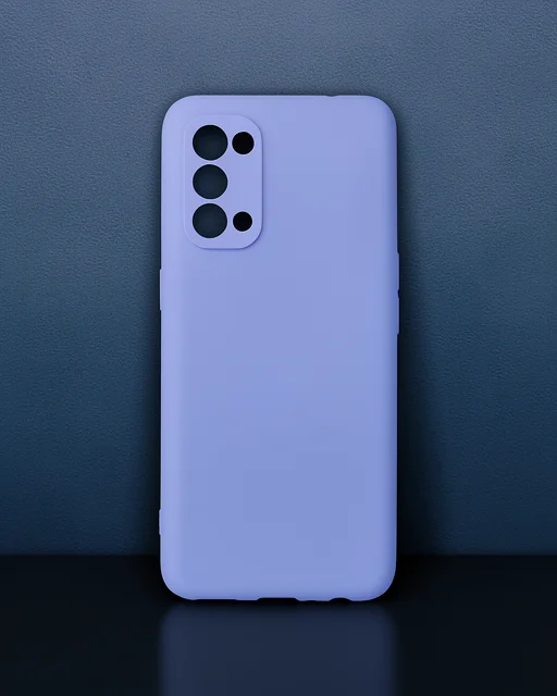 Oppo Reno 5 Kılıf First Silikon - Lila