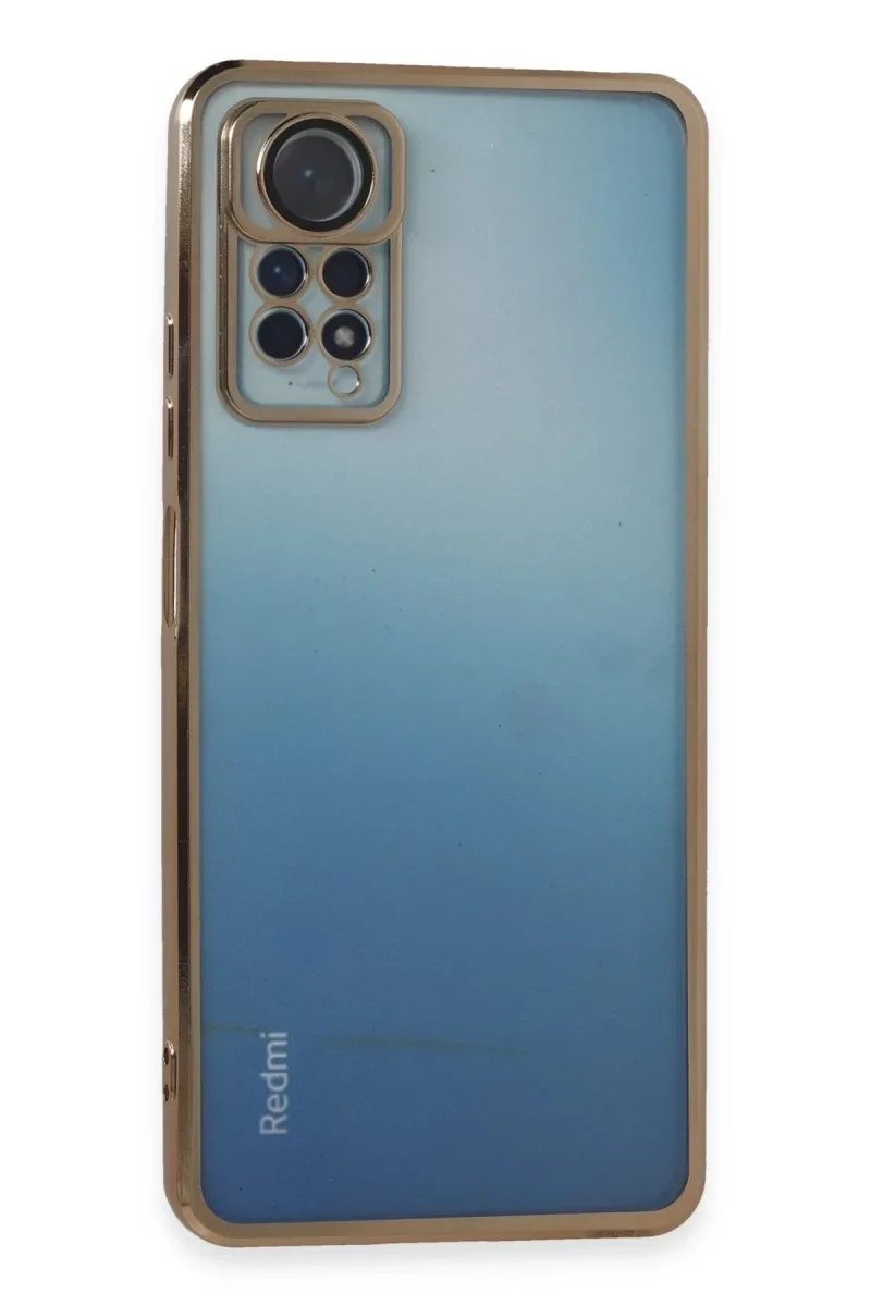 Xiao Red Note 11 Pro Kılıf Razer Lensli Silikon - Gold