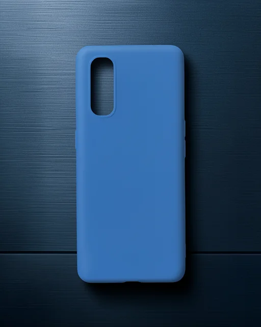 Oppo Find X2 Kılıf First Silikon - Mavi