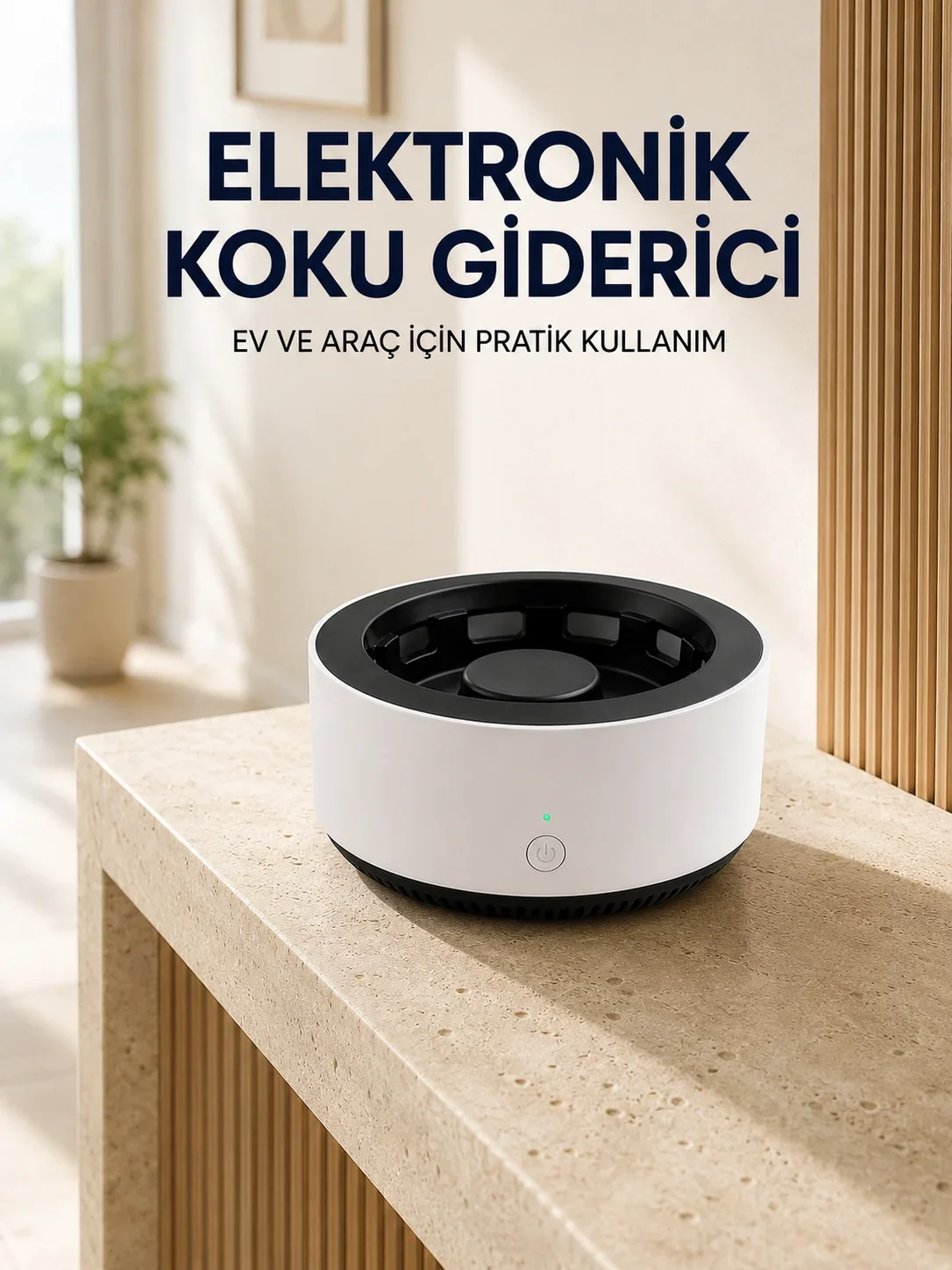 Küllük ve Hava Tezleyici 2’si 1 Arada Koku Giderici Araba ve Ofis İçin