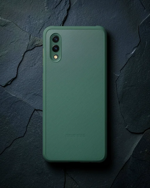 Samsung Galaxy A02 Kılıf Miami Şeffaf Silikon - Koyu Yeşil