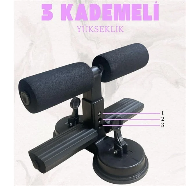 SN-29962 Çift Vantuzlu Ev Tipi 3 Kademe Boy Ayarlı Mekik - Karın Egzersiz Aleti görsel 3