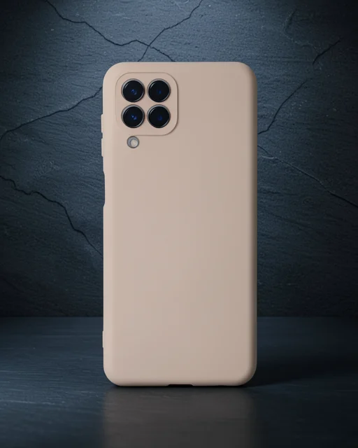 Samsung Galaxy M33 Kılıf Nano İçi Kadife Silikon - Pudra