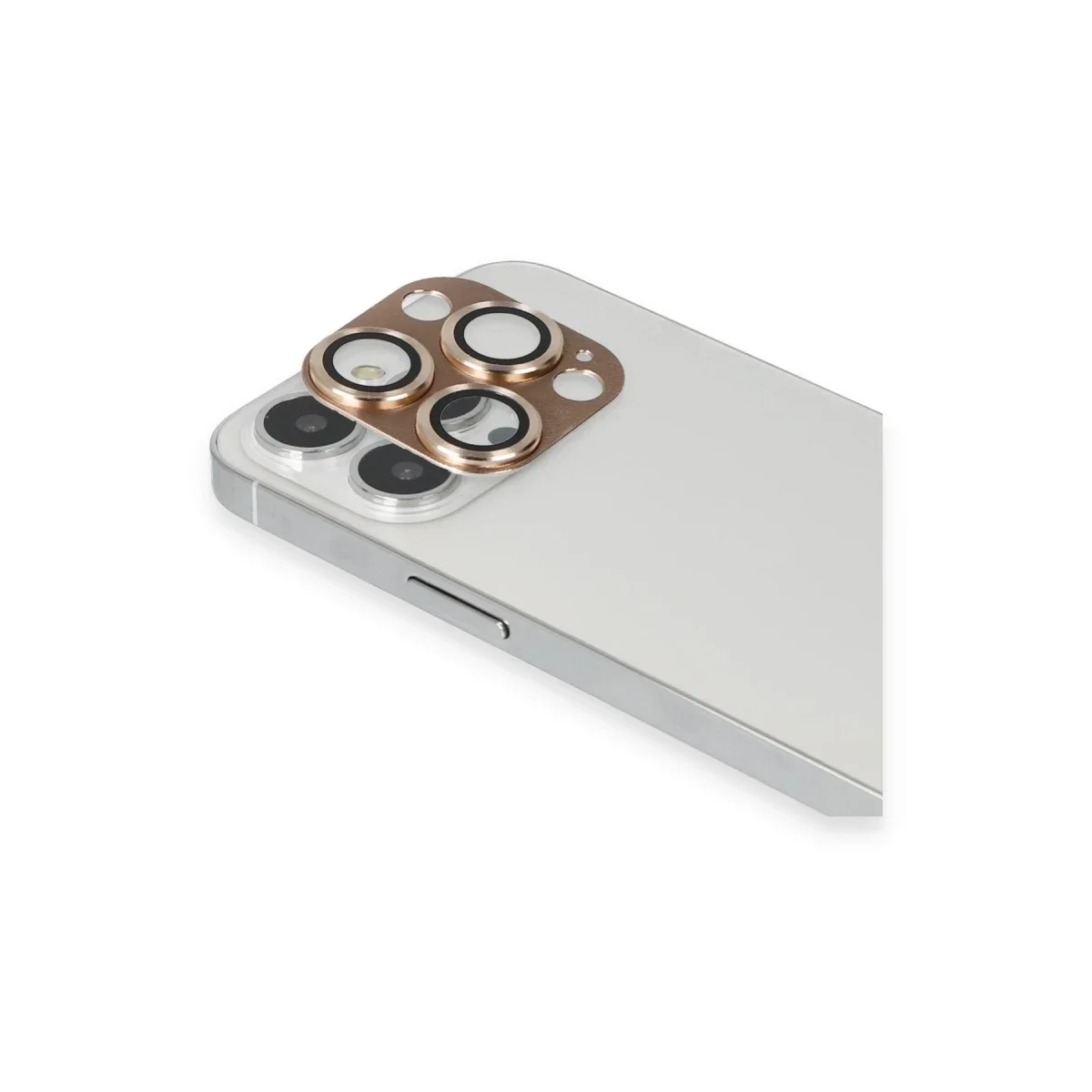 Apple iPhone 13 Pro Max Pers Alüminyum Kamera Lens - Gold görsel 2