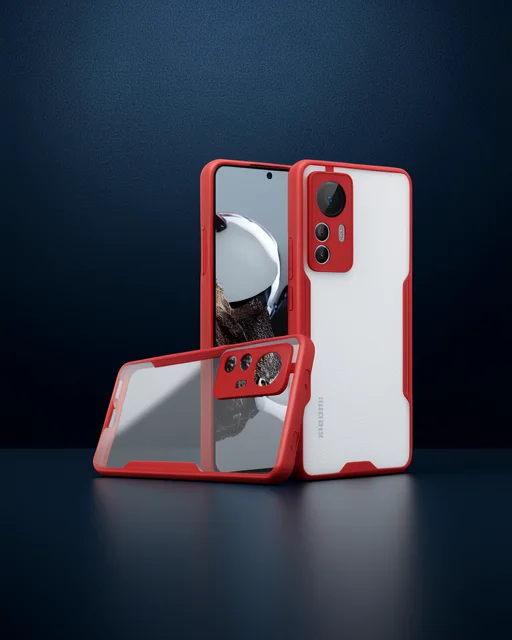 Xiaomi Mi 12t Kılıf Platin Silikon - Kırmızı