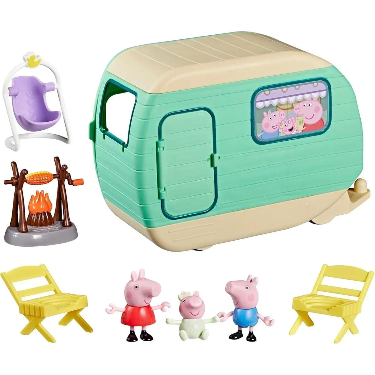 G2201 Peppa Pig Karavan Oyun Seti - ''Peppa Pig Three Little Piggies Caravan'' görsel 2